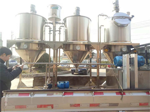 high quality edible oil refining processing line list